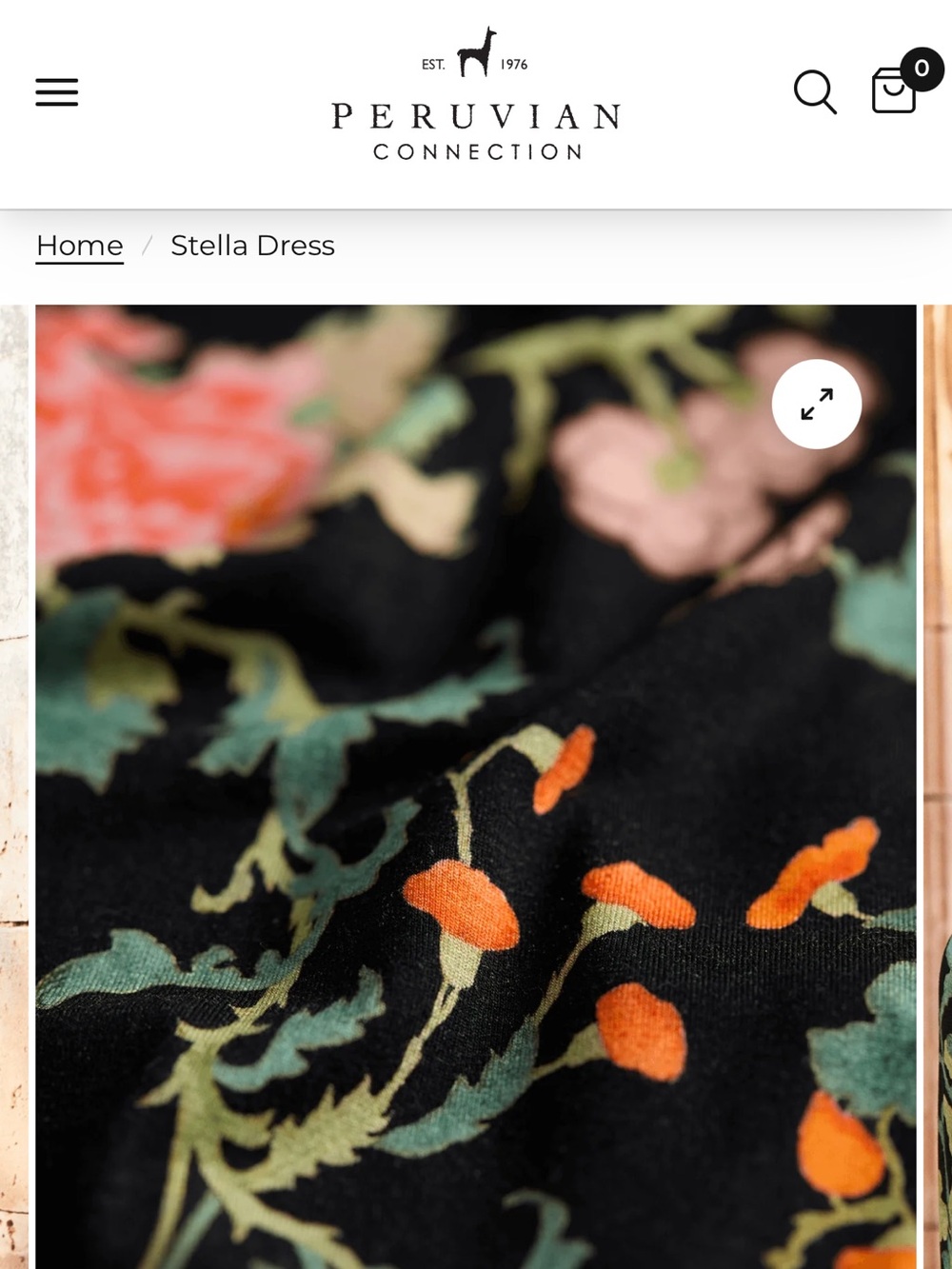 Peruvian Connection | Stella Floral Cocktail Dress, small - Picture 14 of 16